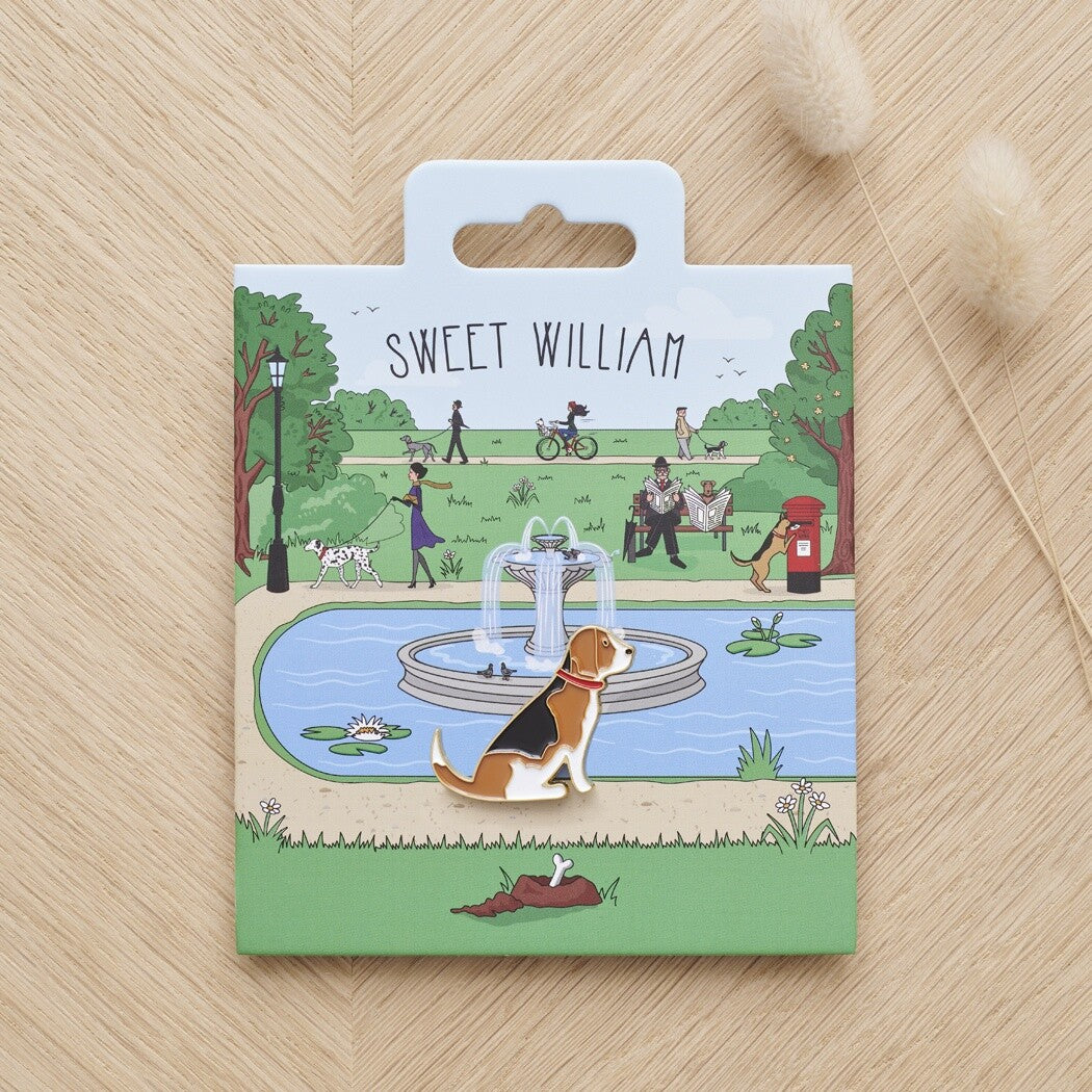 Sweet William 犬のピンバッジ｜ドッグアパレルの INUTO – INUTO（イヌト）