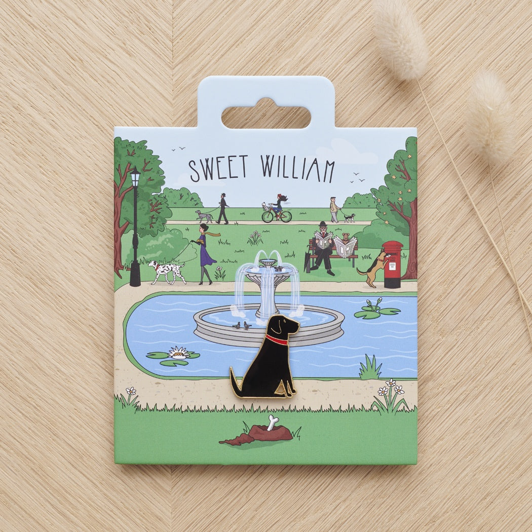 Sweet William 犬のピンバッジ｜ドッグアパレルの INUTO – INUTO（イヌト）