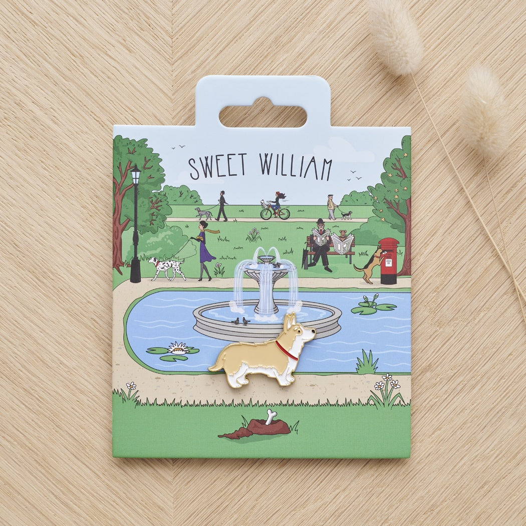 Sweet William 犬のピンバッジ｜ドッグアパレルの INUTO – INUTO（イヌト）
