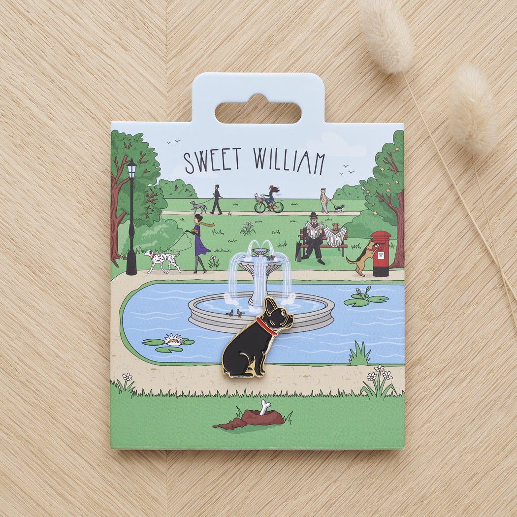 Sweet William 犬のピンバッジ｜ドッグアパレルの INUTO – INUTO（イヌト）
