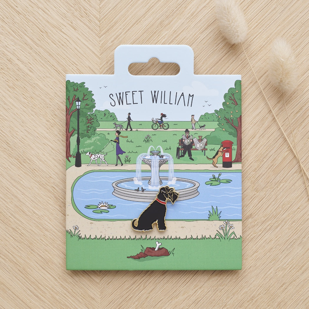 Sweet William 犬のピンバッジ｜ドッグアパレルの INUTO – INUTO（イヌト）