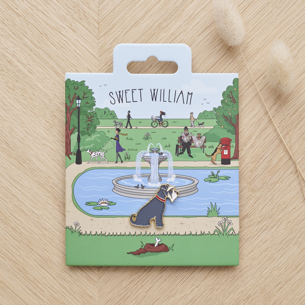Sweet William 犬のピンバッジ｜ドッグアパレルの INUTO – INUTO（イヌト）