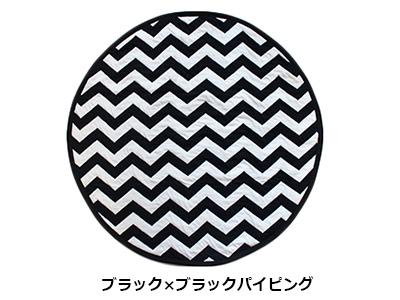 円形のやわらかカフェマット（ヘリンボン柄）｜INUTO（イヌト）
