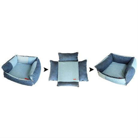 デニムのドッグベッド｜ドッグアパレルの INUTO（イヌト）