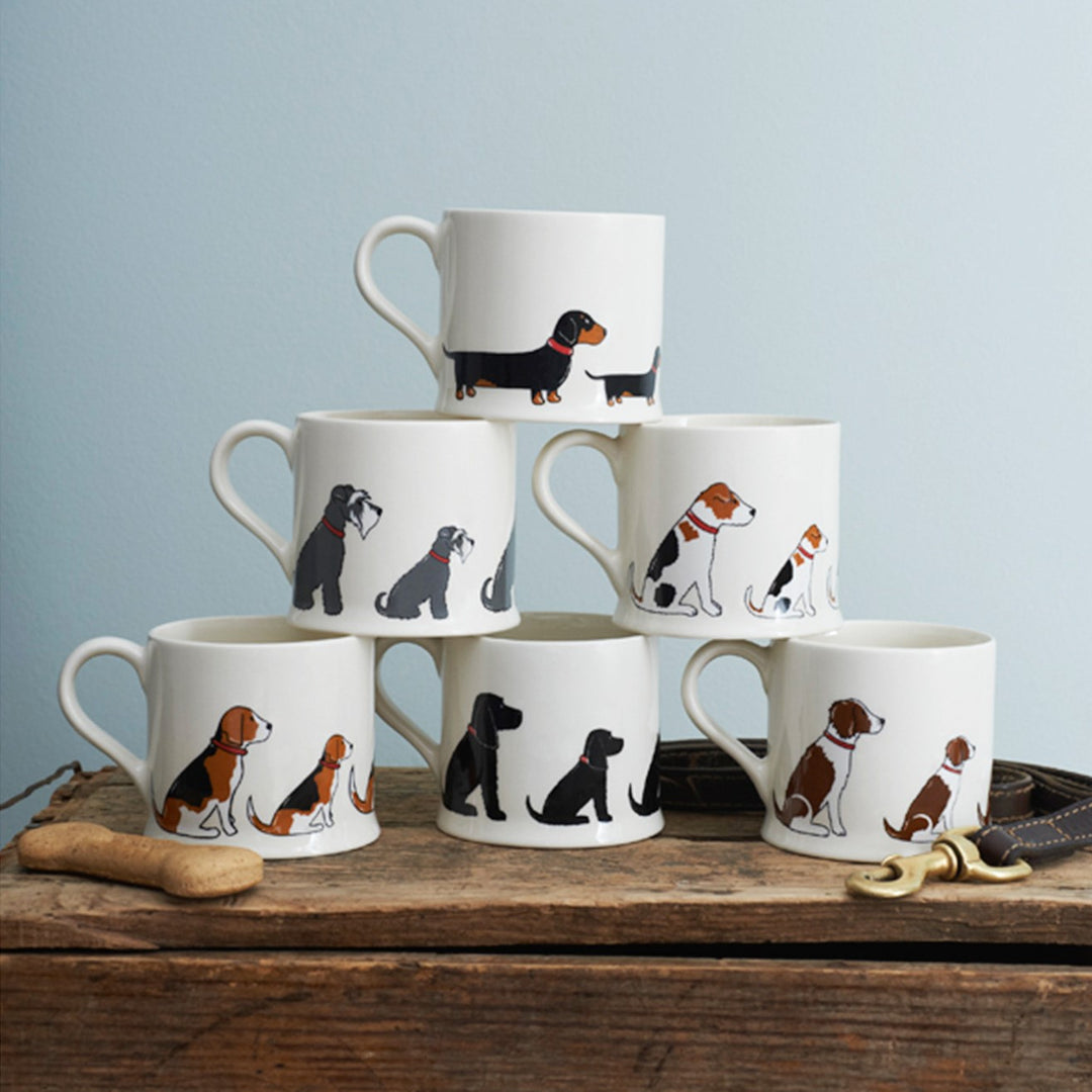 ラスト1点イギリスにて購入　becca hall 犬種イラストマグカップ ラスト1点イギリスにて購入 becca hall 犬種イラストマグカップ