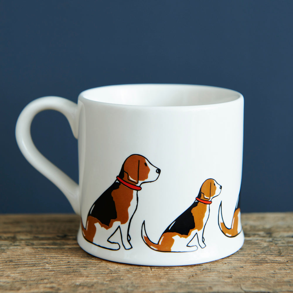 ラスト1点イギリスにて購入　becca hall 犬種イラストマグカップ ラスト1点イギリスにて購入 becca hall 犬種イラストマグカップ