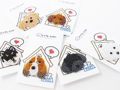 only wan ビーズの犬型タックピン｜ドッグアパレルの INUTO – INUTO